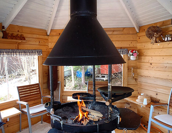 Финский гриль Fingrill 80 на дровах и углях для дачи