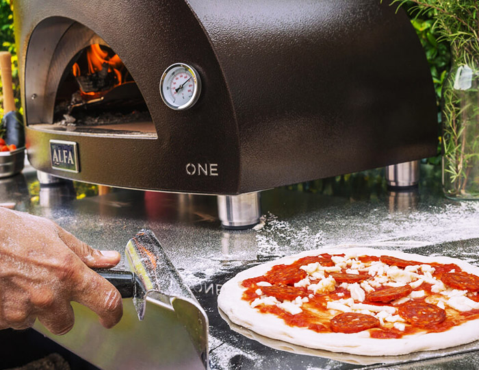 Alfa Пицца печь One с тележкой, газ