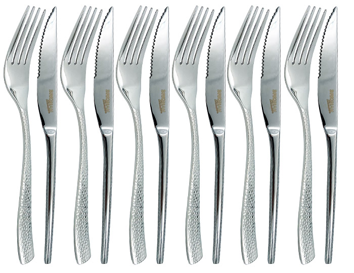 Briqman Набор для стейка, 12 предметов / вилка, нож