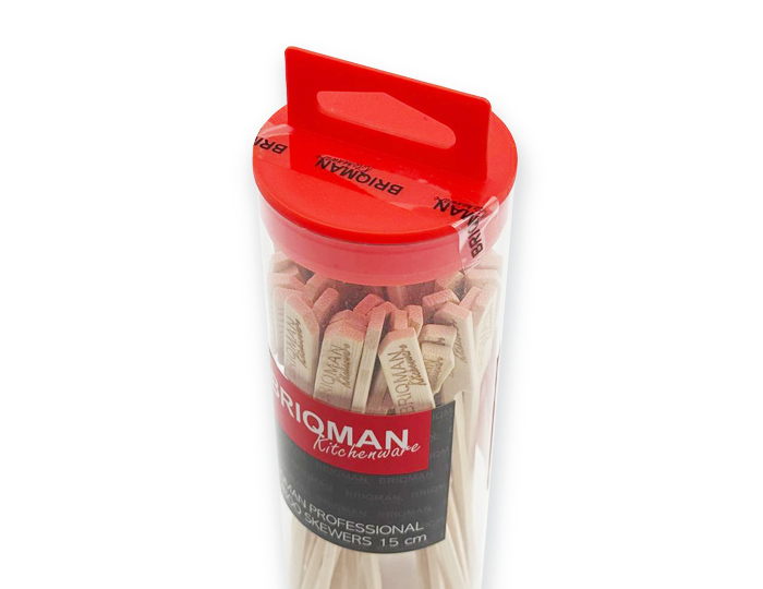 Briqman Шпажки в тубусе бамбуковые 15 см.