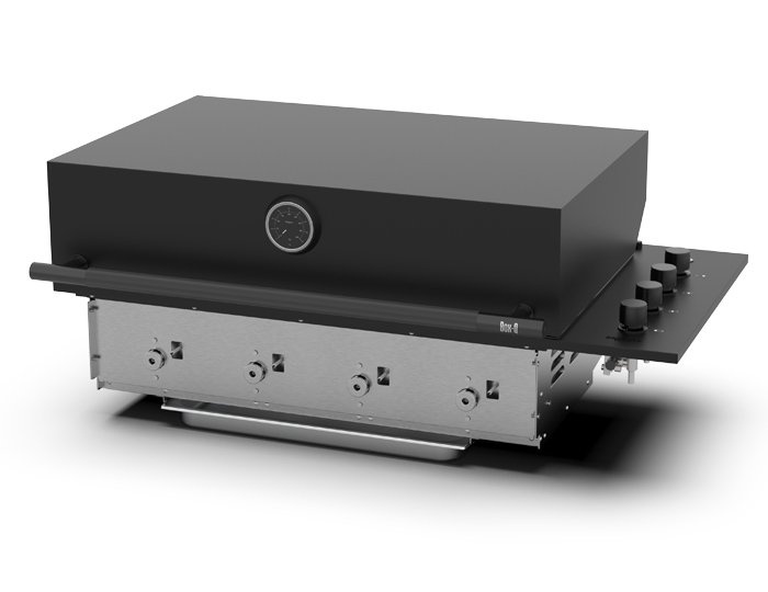 Газовый гриль встройка Brabura Box-Q Black