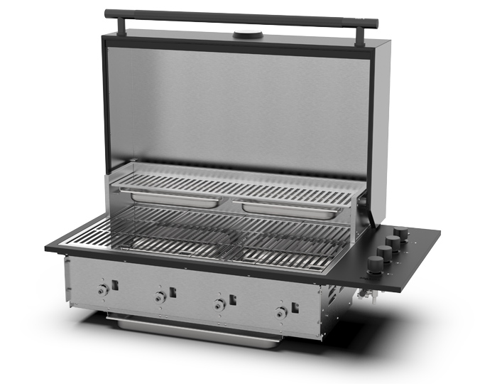 Газовый гриль встройка Brabura Box-Q Black