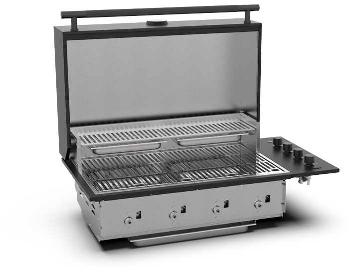 Газовый гриль встройка Brabura Box-Q Black