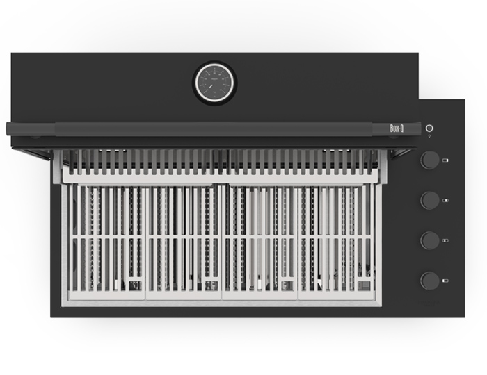 Газовый гриль встройка Brabura Box-Q Black