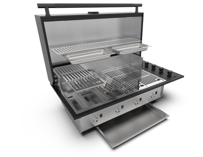 Газовый гриль встройка Brabura Box-Q Black