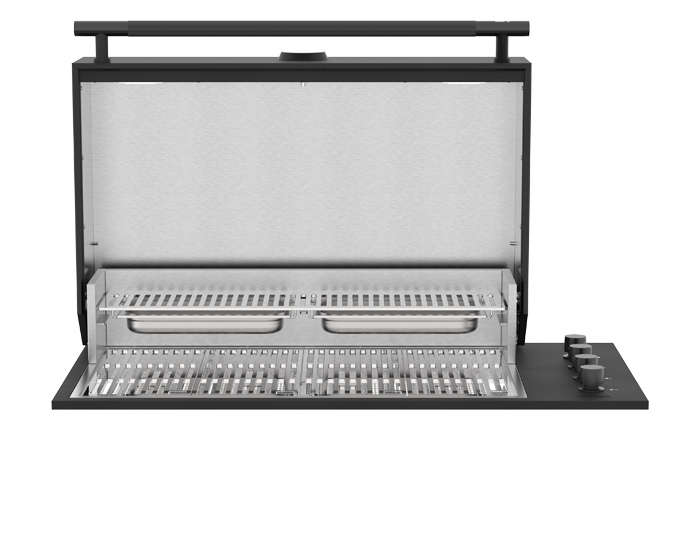 Газовый гриль встройка Brabura Box-Q Black