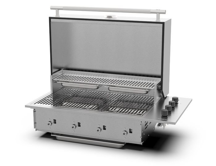 Газовый гриль встройка Brabura Box-Q Stainless Steel