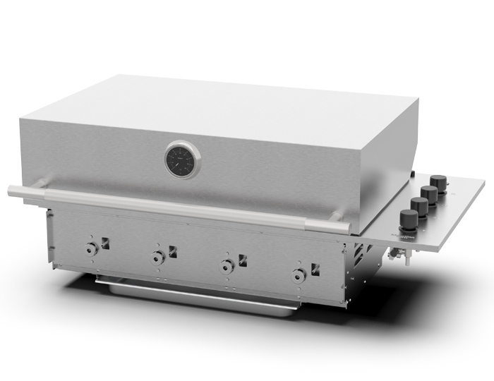 Газовый гриль встройка Brabura Box-Q Stainless Steel