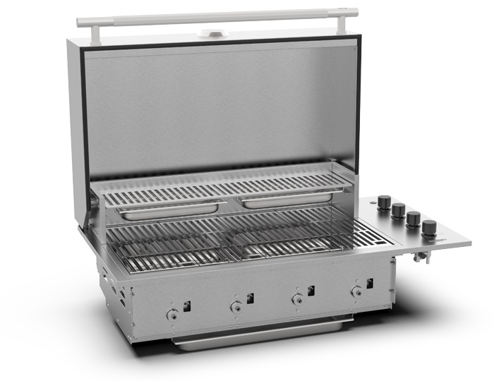 Газовый гриль встройка Brabura Box-Q Stainless Steel