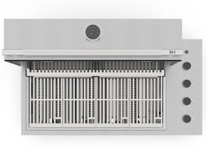 Газовый гриль встройка Brabura Box-Q Stainless Steel