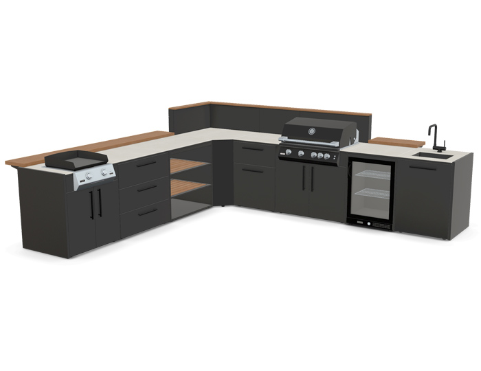 Гриль Кухня Brabura Kitchen Corner Black 800.4