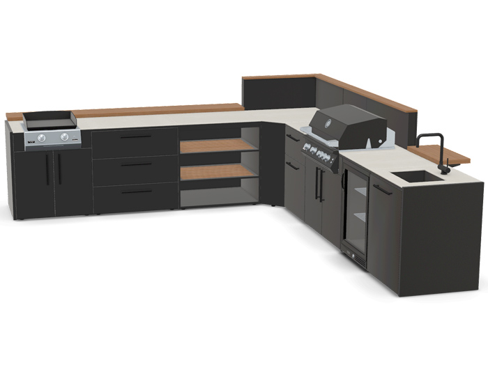 Гриль Кухня Brabura Kitchen Corner Black 800.4