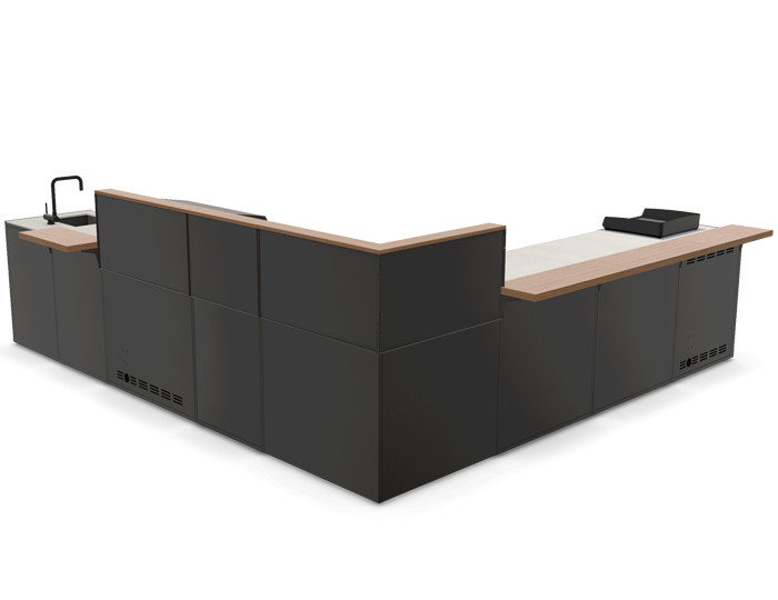 Гриль Кухня Brabura Kitchen Corner Black 800.4