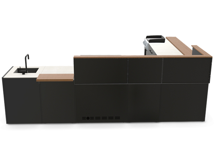 Гриль Кухня Brabura Kitchen Corner Black 800.4