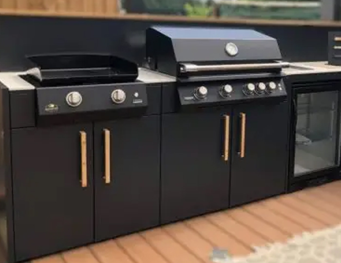 Гриль кухня Brabura Kitchen U Black 1200.6