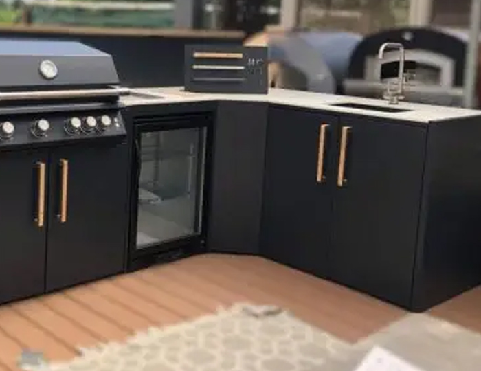 Гриль кухня Brabura Kitchen U Black 1200.6