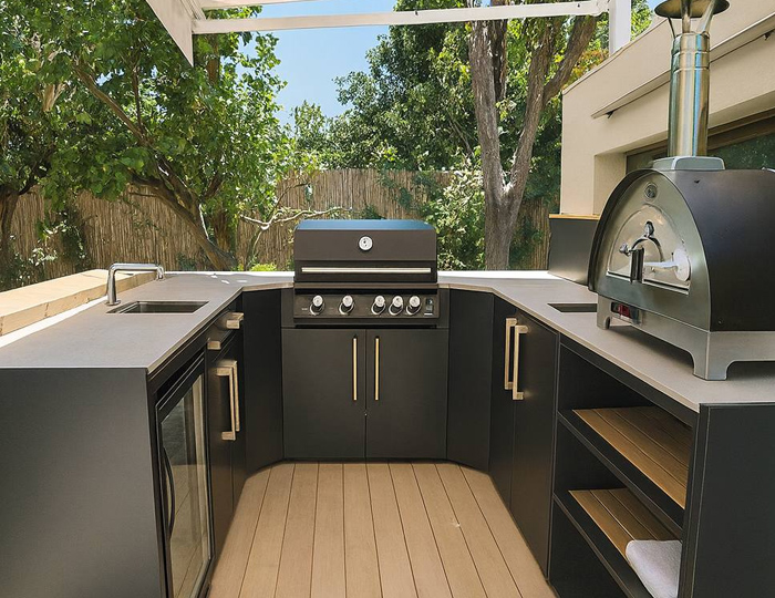 Гриль кухня Brabura Kitchen U Black 1200.6