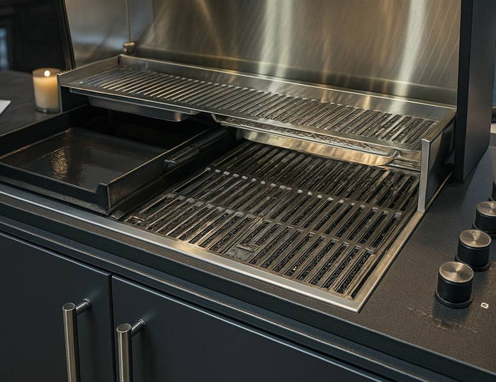 Гриль кухня Brabura Kitchen U Black 1200.6