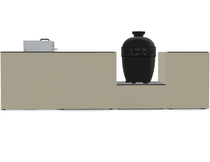 Гриль кухня Brabura Kitchen Corner White 900.5