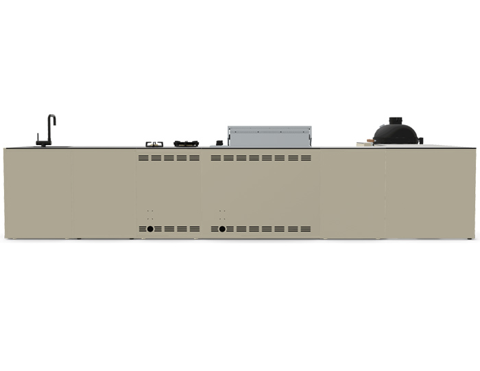 Гриль кухня Brabura Kitchen Corner White 900.5