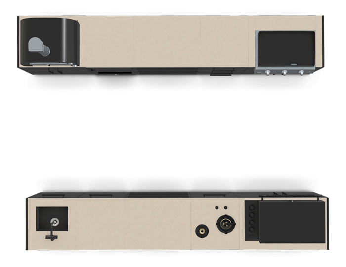 Гриль кухня Brabura Kitchen Double Black 1000.6