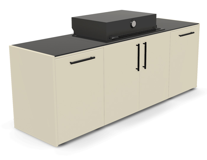 Гриль кухня Brabura Kitchen Line Base White 300.1