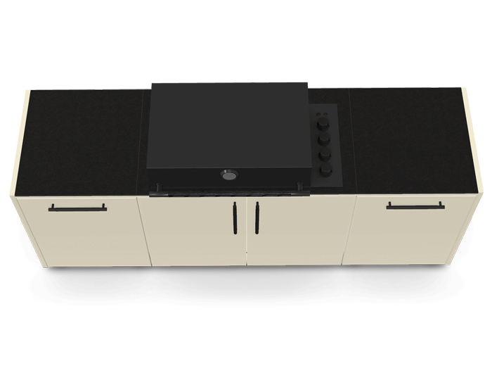 Гриль кухня Brabura Kitchen Line Base White 300.1