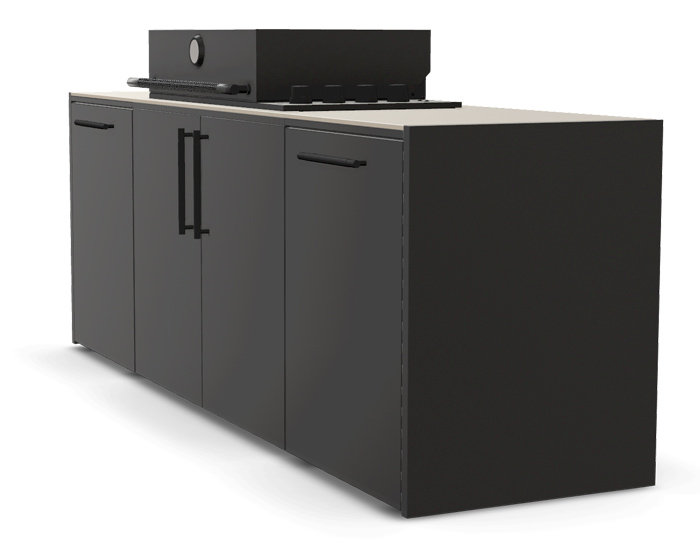 Гриль кухня Brabura Kitchen Line Base Black 300.1
