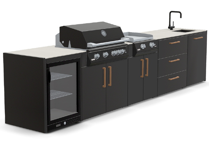 Гриль кухня Brabura Kitchen Line Base Black 500.4 купить