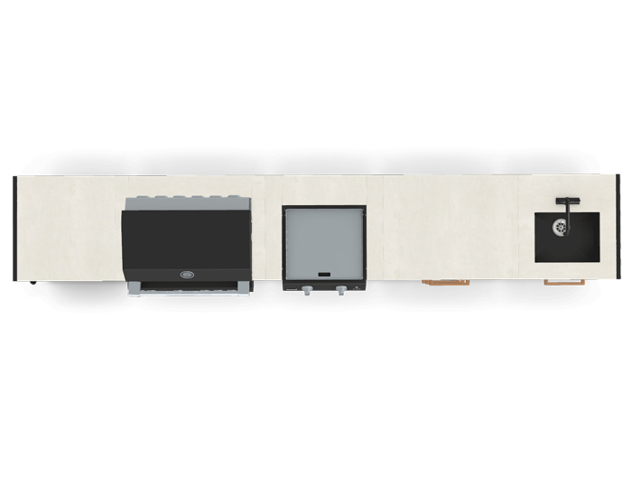 Гриль кухня Brabura Kitchen Line Base Black 500.4 купить