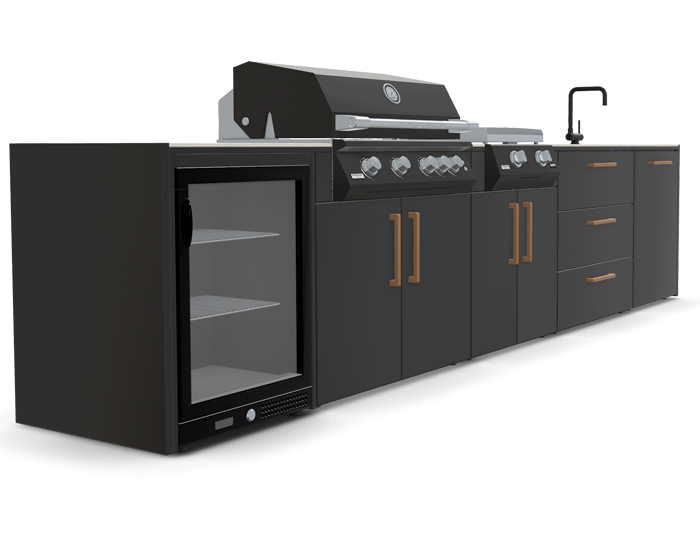 Гриль кухня Brabura Kitchen Line Base Black 500.4 купить