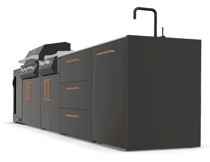 Гриль кухня Brabura Kitchen Line Base Black 500.4 купить