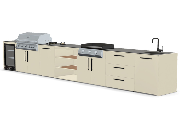 Гриль кухня Brabura Kitchen Line Base white 700.5