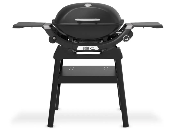 Газовый гриль Weber Q 2200N с боковыми столиками и компактной подставкой